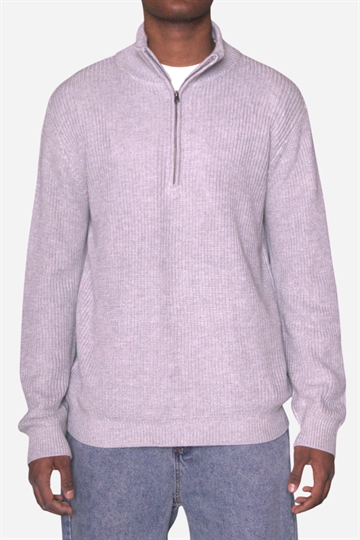 Fraizer - Half Zip Knit - Ljusgrå